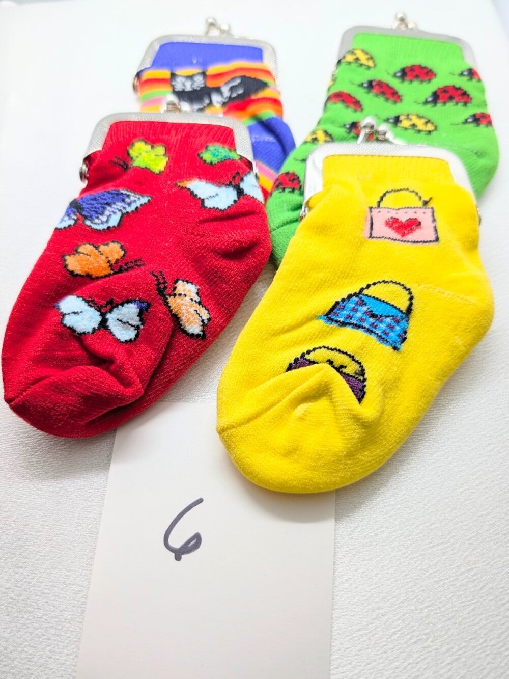 NEW Fun Colorful Sock Coin Purses - Picture 5 of 5